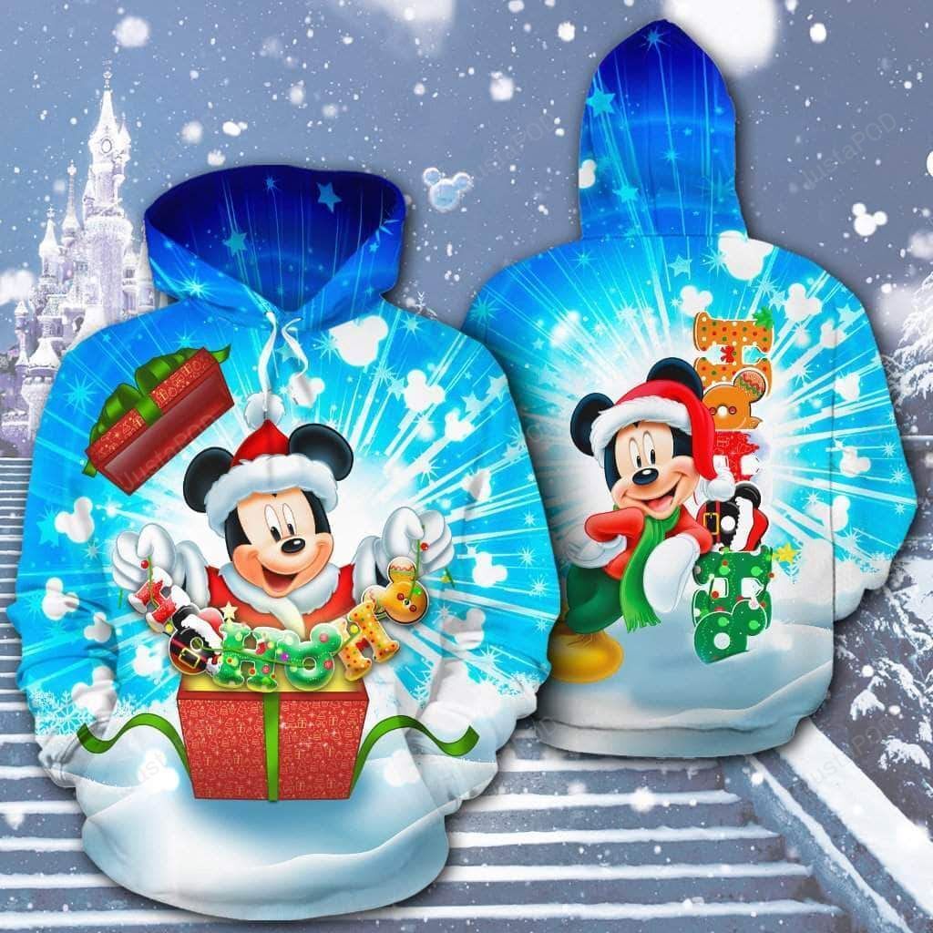 Christmas Mickey Mouse 3D All Over Print Hoodie Christmas Mickey Mouse 3D All Over Print Hoodie