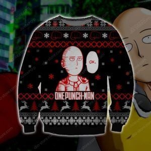 Christmas One Punch Man Ugly Christmas Sweater
