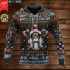 Christmas Satan Viking Deck The Halls With Skulls and Bodies Falala Full Sweater