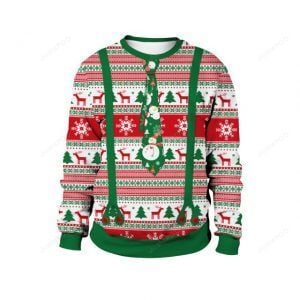 Christmas Tie Cravat Ugly Christmas Sweater