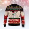 Christmas Time For Baseball Ugly Christmas Sweater