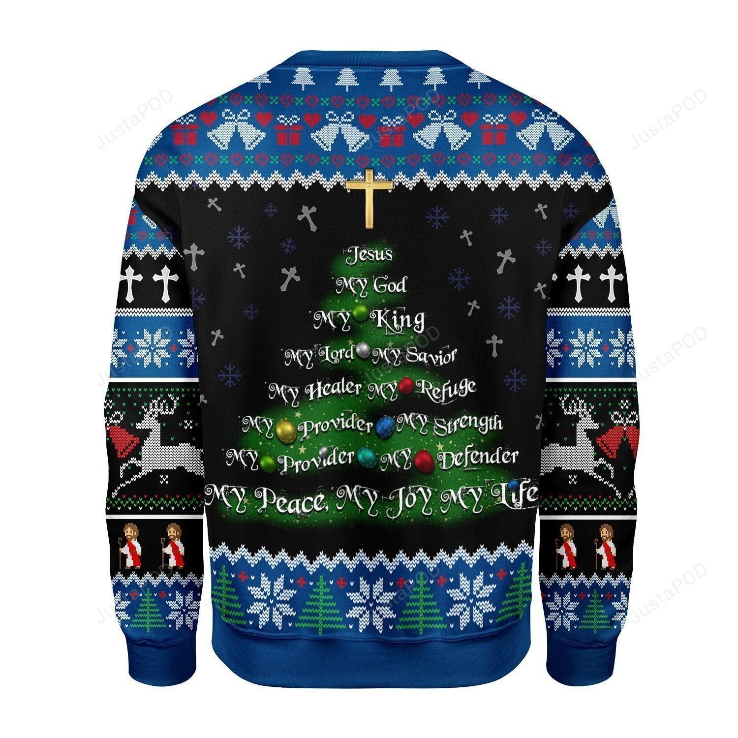 Christmas Tree Reindeer And Bells Jesus My Lord My King Christmas Tree Reindeer And Bells Jesus My Lord My King