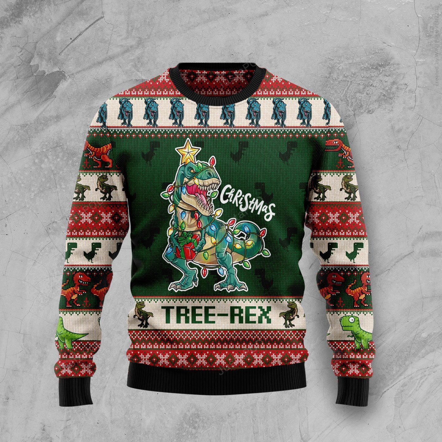 Christmas Tree Rex Ugly Christmas Sweater Christmas Tree Rex Ugly Christmas Sweater