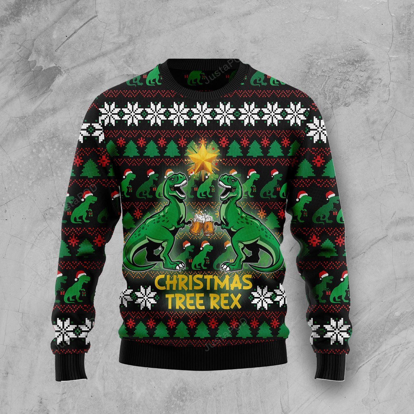 Christmas Tree Rex Ugly Christmas Sweater Christmas Tree Rex Ugly Christmas Sweater