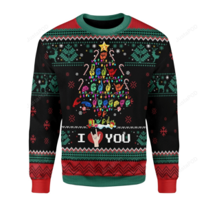 Christmas Tree Sign Language Ugly Christmas Sweater