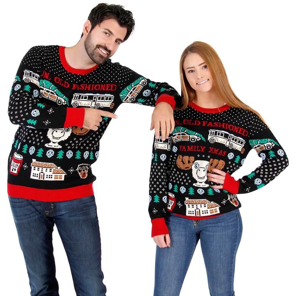 Christmas Vacation Fun Old Fashioned Ugly Christmas Sweater Christmas Vacation Fun Old Fashioned Ugly Christmas Sweater