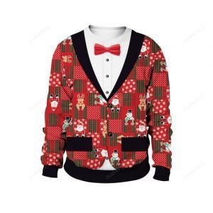 Christmas Vest Uniform Pattern Ugly Christmas Sweater