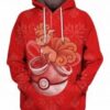 Christmas Vulpix 3D All Over Print Hoodie