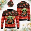 Cleveland Browns Baby Yoda Shirt For American Football Fans Ugly Christmas Sweater