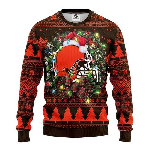 Cleveland Browns Christmas For Fans Ugly Christmas Sweater Cleveland Browns Christmas For Fans Ugly Christmas Sweater