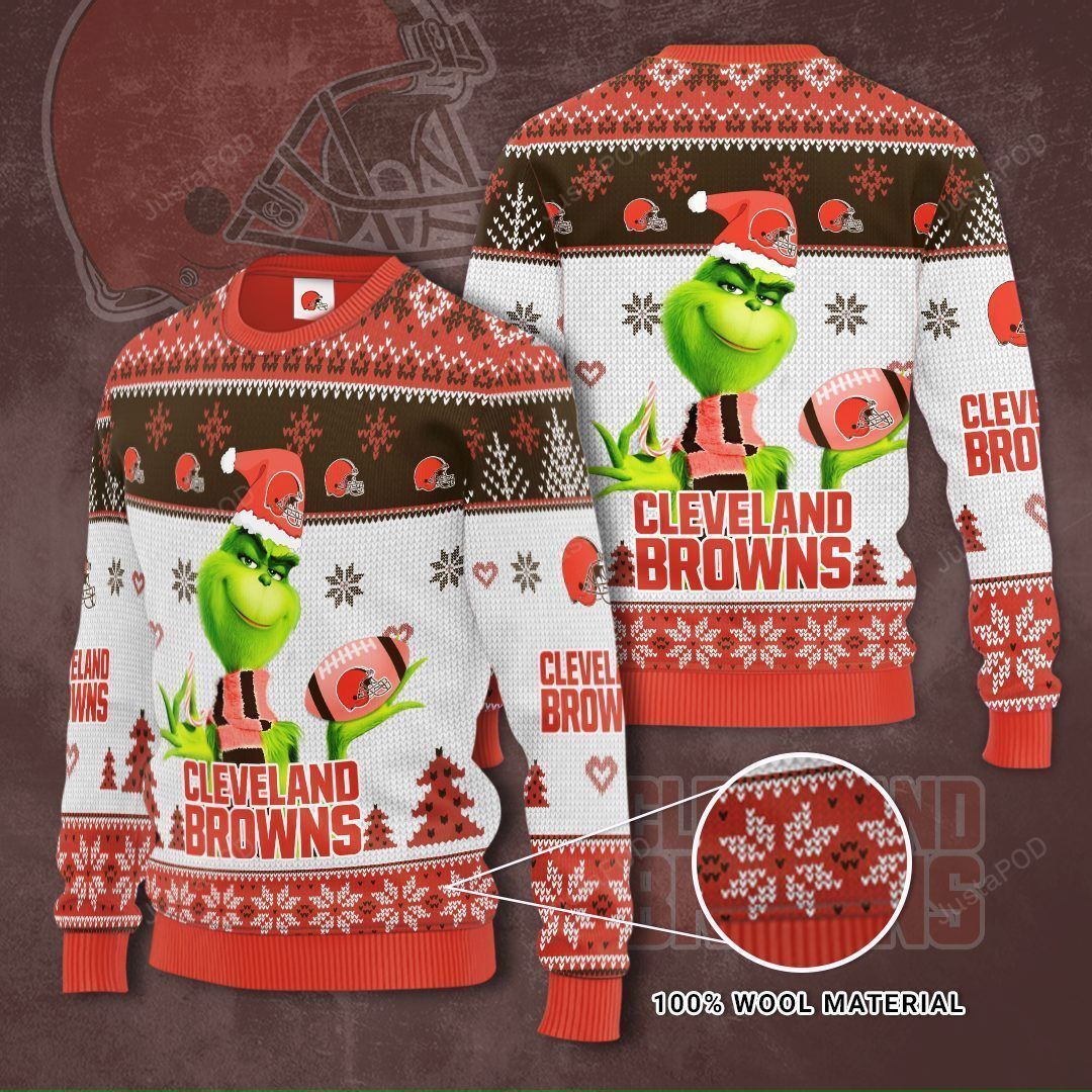 Cleveland Browns The Grinch Ugly Christmas Sweater Cleveland Browns The Grinch Ugly Christmas Sweater