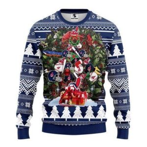 Cleveland Indians Tree For Unisex Ugly Christmas Sweater