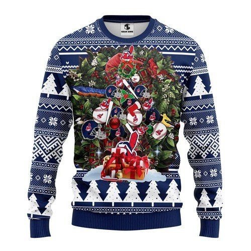 Cleveland Indians Tree For Unisex Ugly Christmas Sweater Cleveland Indians Tree For Unisex Ugly Christmas Sweater