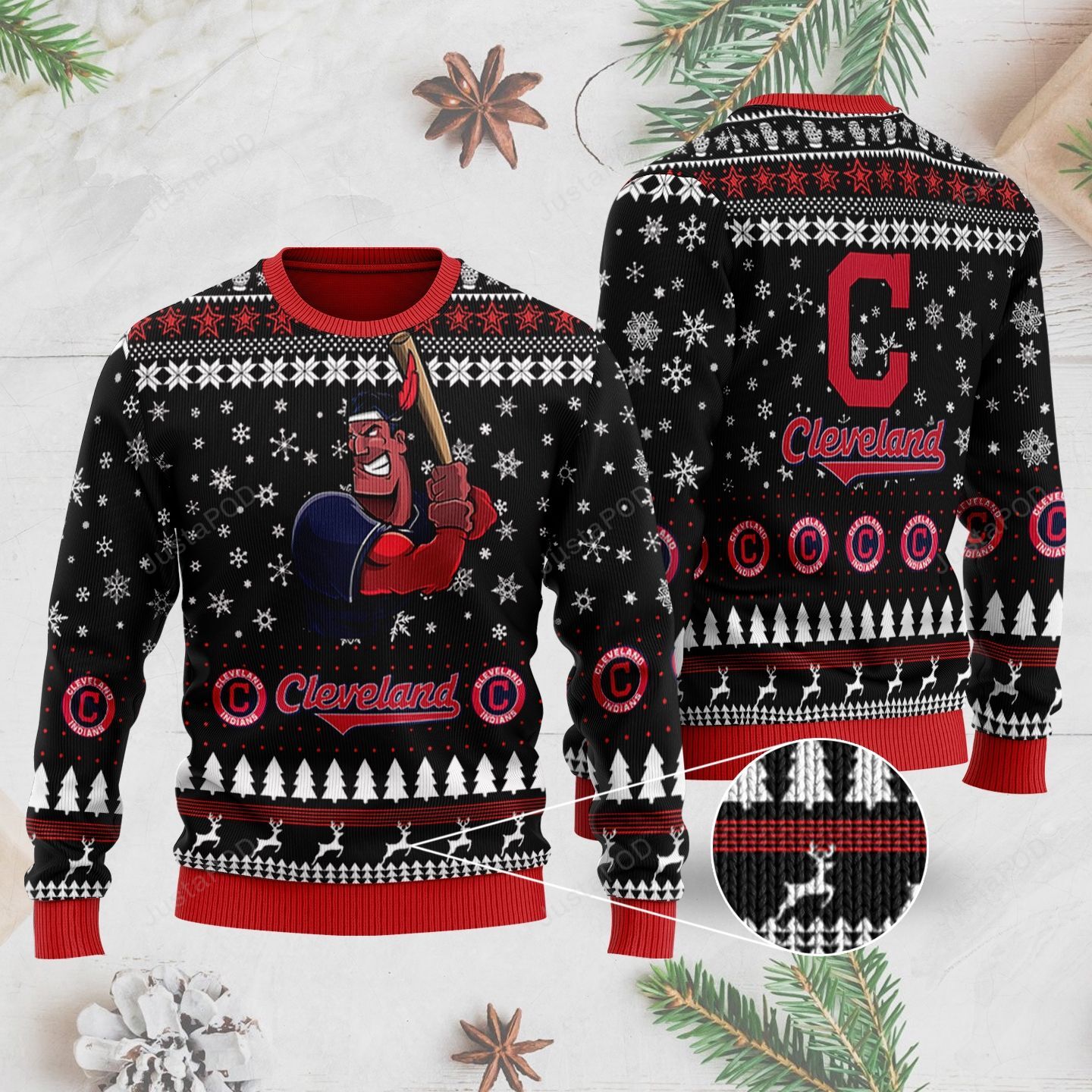 Cleveland Indians Ugly Christmas Sweater Cleveland Indians Ugly Christmas Sweater