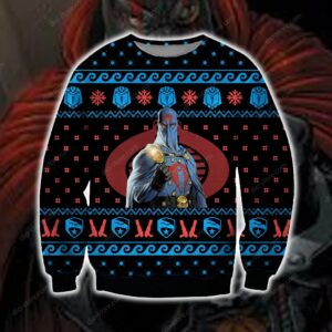 Cobra commander knitting pattern 3d print ugly christmas sweater