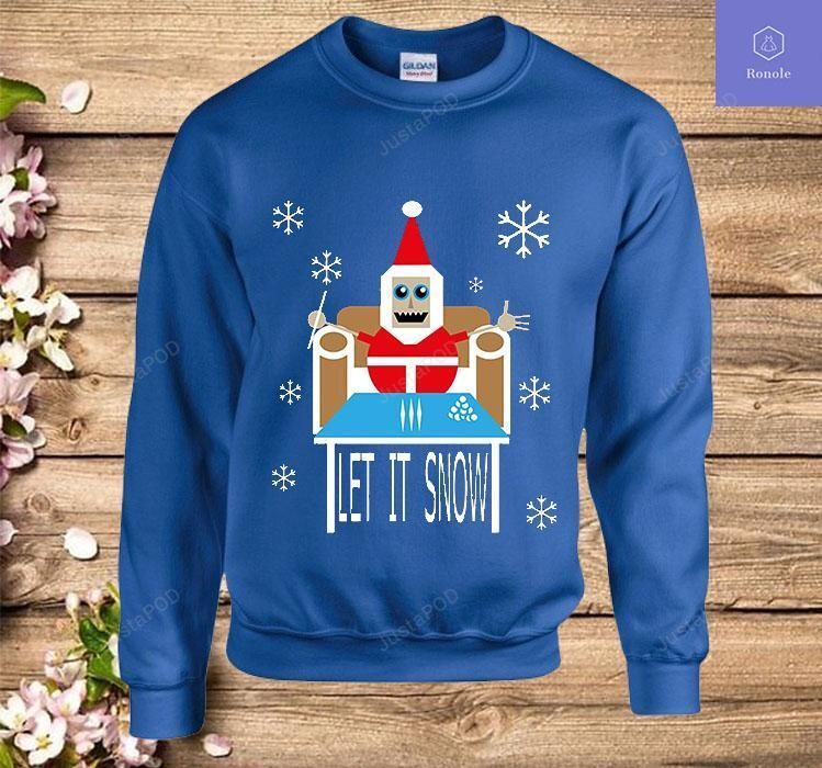 Cocaine Santa Let It Snow Ugly Christmas Sweater Cocaine Santa Let It Snow Ugly Christmas Sweater