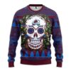 Colorado Avalanche Skull Flower For Unisex Ugly Christmas Sweater