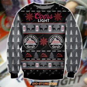 Coors Light Beer Knitting Pattern For Unisex Ugly Christmas Sweater