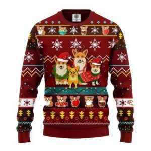 Corgi Cute Christmas For Unisex Ugly Christmas Sweater