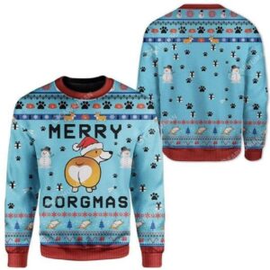 Corgi Dog Merry Corgmas For Corgi Lovers Ugly Christmas Sweater