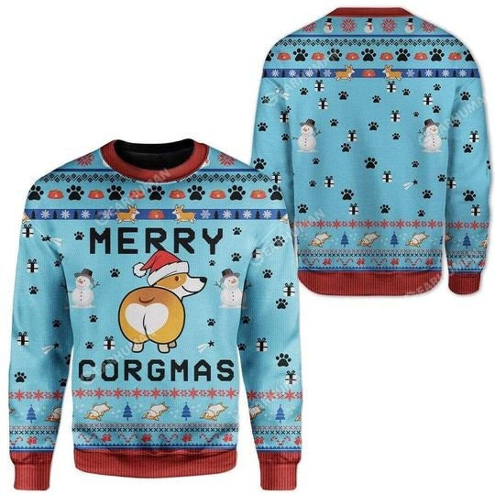 Corgi Dog Merry Corgmas For Corgi Lovers Ugly Christmas Sweater Corgi Dog Merry Corgmas For Corgi Lovers Ugly Christmas Sweater