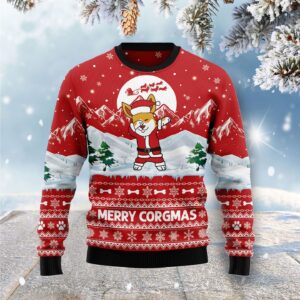 Corgi Merry Xmas Ugly Christmas Sweater