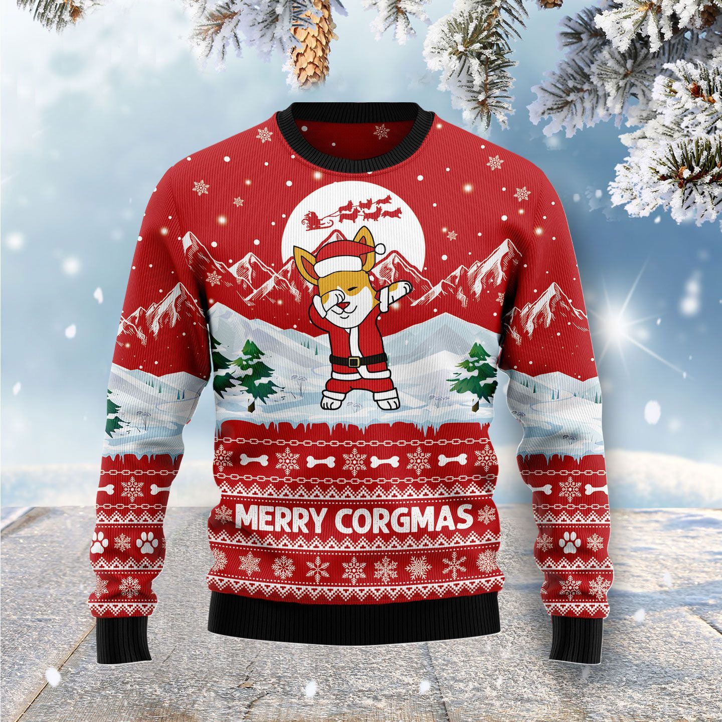 Corgi Merry Xmas Ugly Christmas Sweater Corgi Merry Xmas Ugly Christmas Sweater