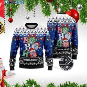 Crystal Palace Ho Ho Ho 3D Print Christmas Wool Sweater