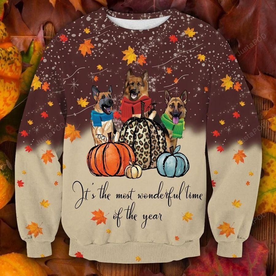 Cute German Shepherd Dog Thanksgiving Ugly Christmas Sweater Cute German Shepherd Dog Thanksgiving Ugly Christmas Sweater