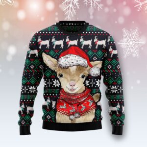 Cute Goat T1410 Ugly Christmas Sweater unisex womens & mens