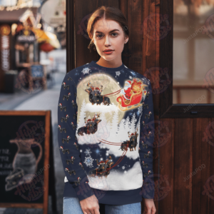 Dachshund And Santa Clause Ugly Christmas Sweater