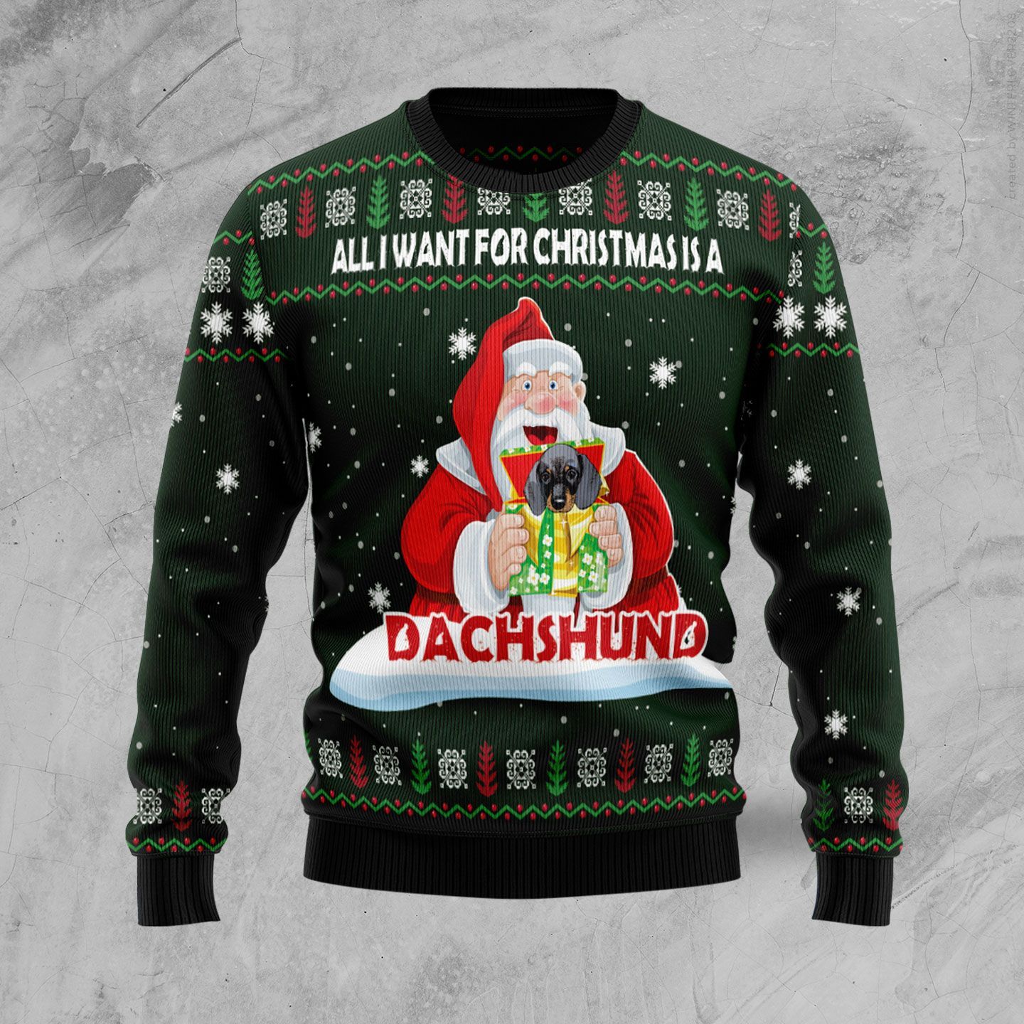 Dachshund Gift Ugly Christmas Sweater Dachshund Gift Ugly Christmas Sweater