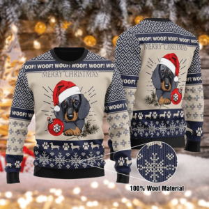 Dachshund Merry Christmas Ugly Christmas Sweater