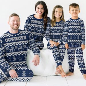Dallas Cowboys Best Holiday Matching Family Christmas Pajamas Ugly Christmas Sweater