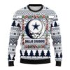 Dallas Cowboys Grateful Dead Ugly Christmas Sweater