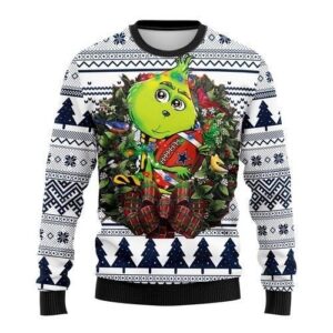 Dallas Cowboys Grinch Hug Ugly Christmas Sweater