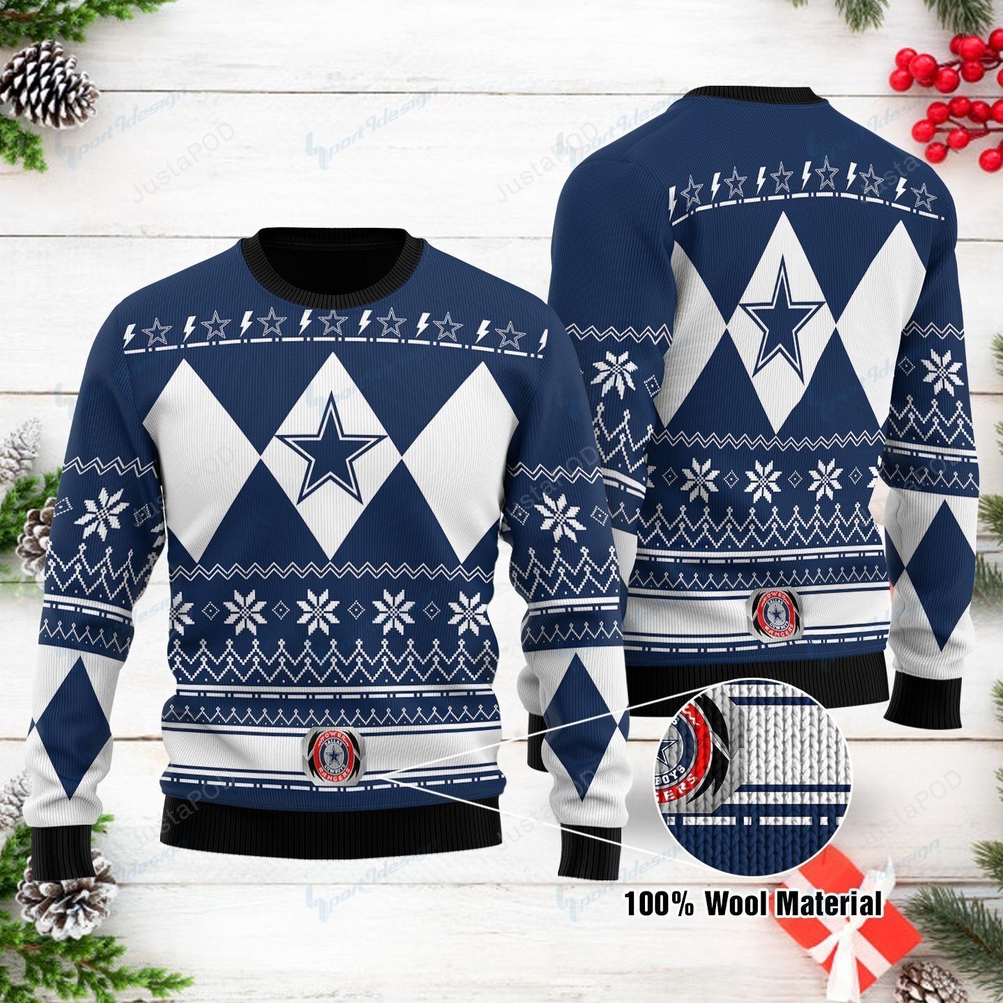 Dallas Cowboys Woolen Ugly Christmas Sweater Dallas Cowboys Woolen Ugly Christmas Sweater
