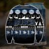 Dark busch beer knitting pattern 3d print ugly christmas sweater