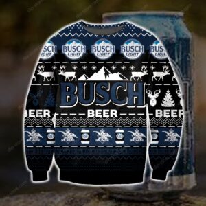Dark Busch Beer Ugly Christmas Sweater