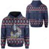 Darth Santa Sleigh Pulled By Reindeers Christmas For Unisex 3D Hoodie