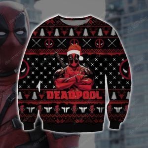 Deadpool Knitting Ugly Christmas Sweater