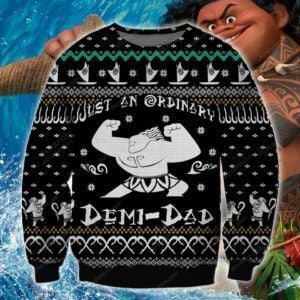 Demi Dad Knitting Ugly Christmas Sweater