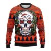 Denver Brocos Skull Flower Ugly Christmas Sweater