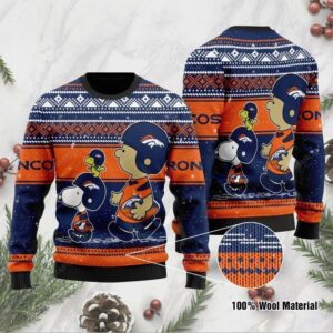 Denver Broncos Baby Yoda For Fans Ugly Christmas Sweater