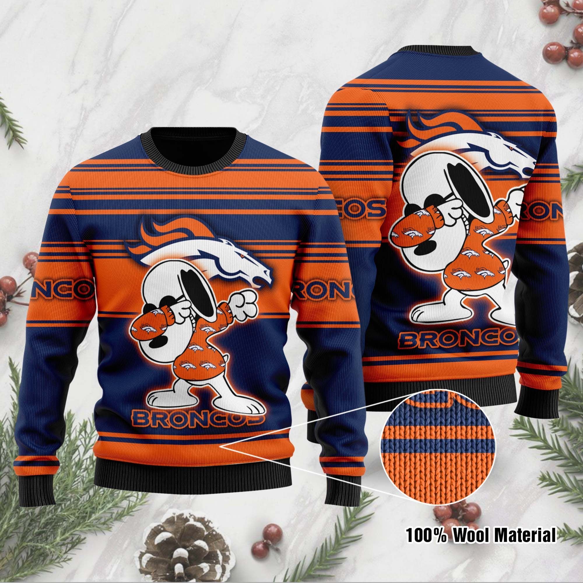 Denver Broncos D Full Printed Sweater Shirt For Football Fan NFL Jersey Ugly Christmas Sweater Denver Broncos D Full Printed Sweater Shirt For Football Fan NFL Jersey Ugly Christmas Sweater