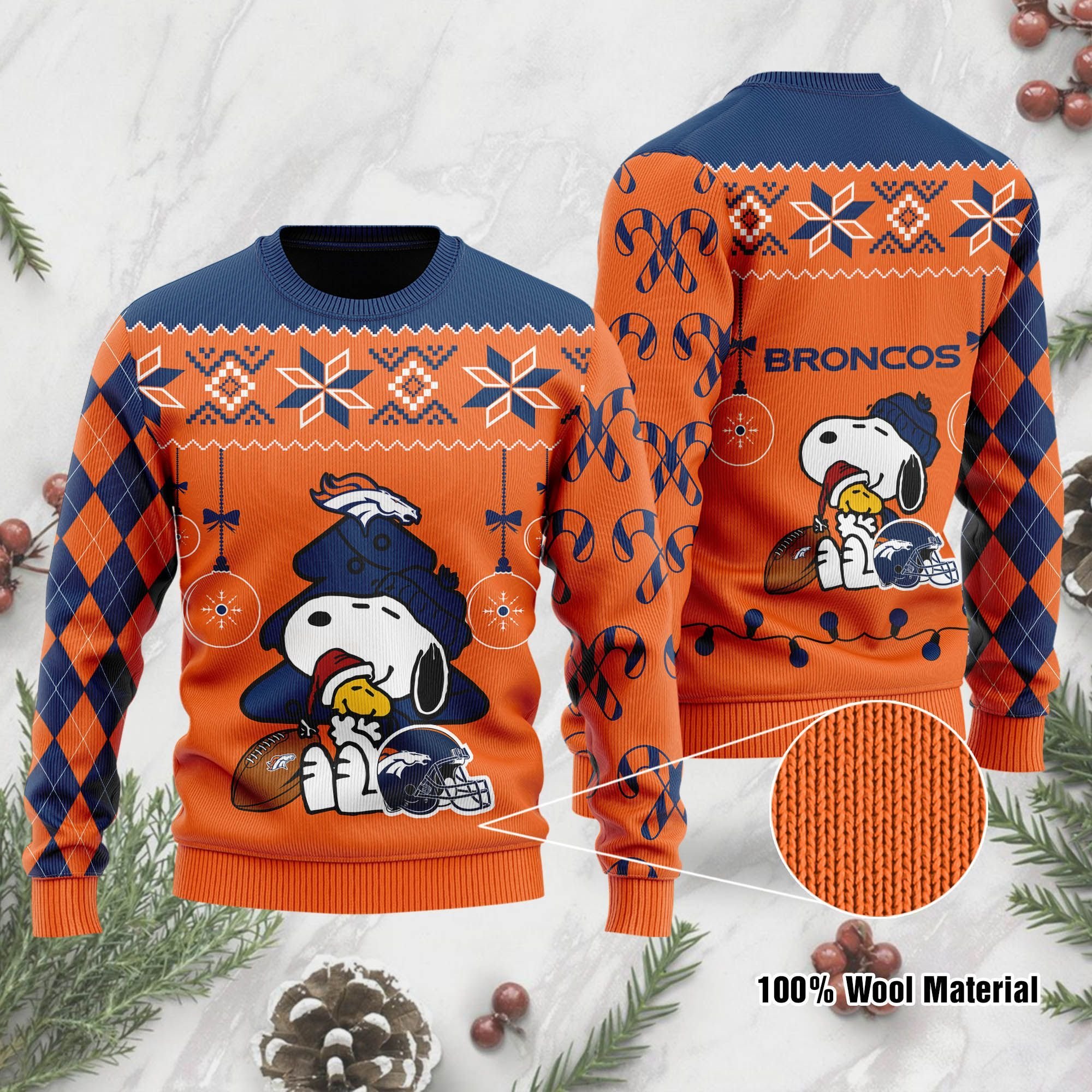 Denver Broncos Funny Charlie Brown Peanuts Snoopy Ugly Christmas Sweater Denver Broncos Funny Charlie Brown Peanuts Snoopy Ugly Christmas Sweater