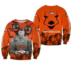 Denver Broncos Pennywise Ugly Christmas Sweater