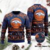 Denver Broncos Santa Claus In The Moon Ugly Christmas Sweater