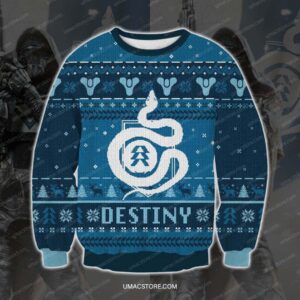 Destiny Hunter Knitting Pattern 3D Print Ugly Sweater