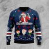 DJ Santa Party Club 9 Ugly Christmas Sweater